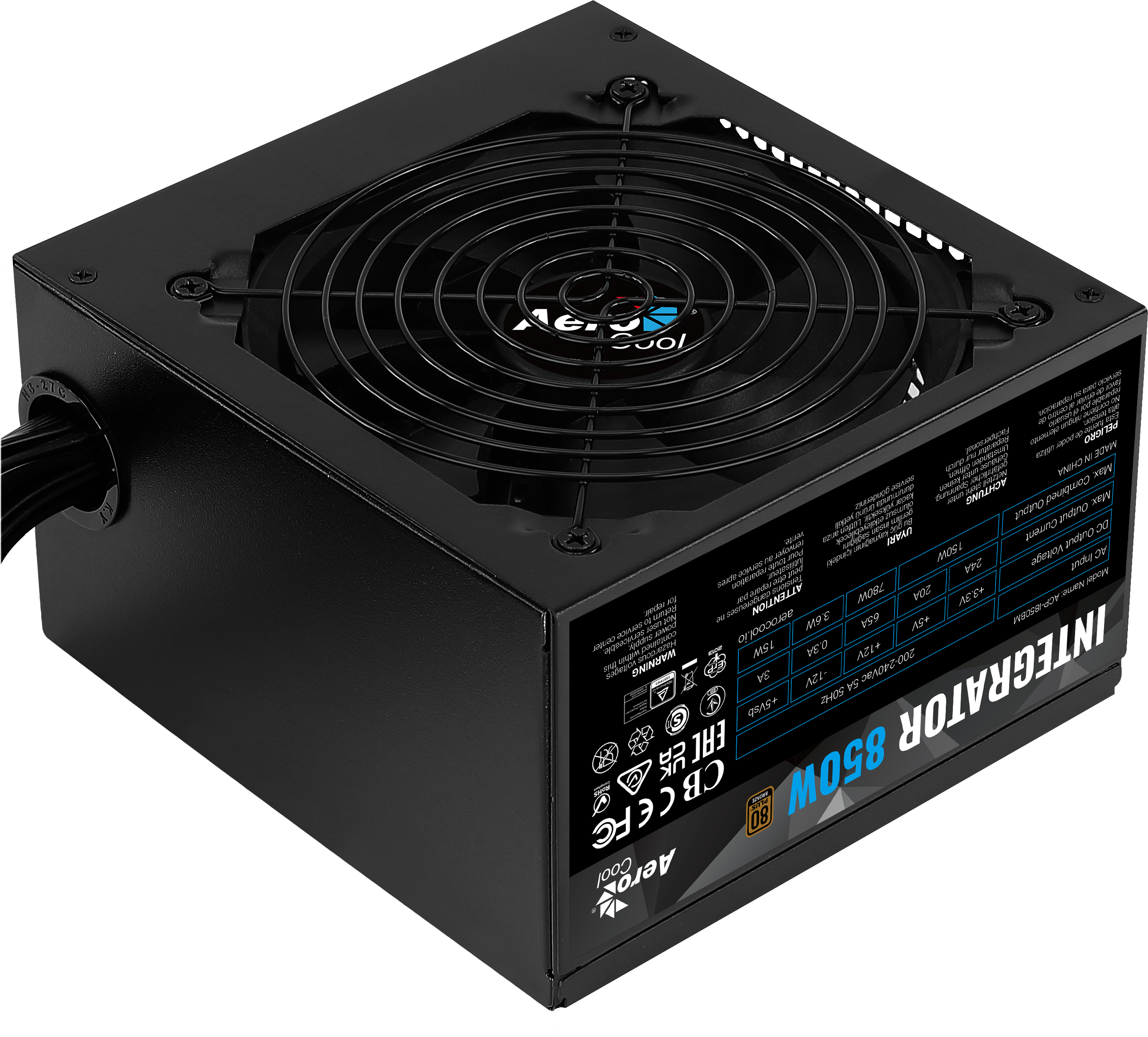 Aerocool Integrator 850W 80 Plus Bronze Power Supply