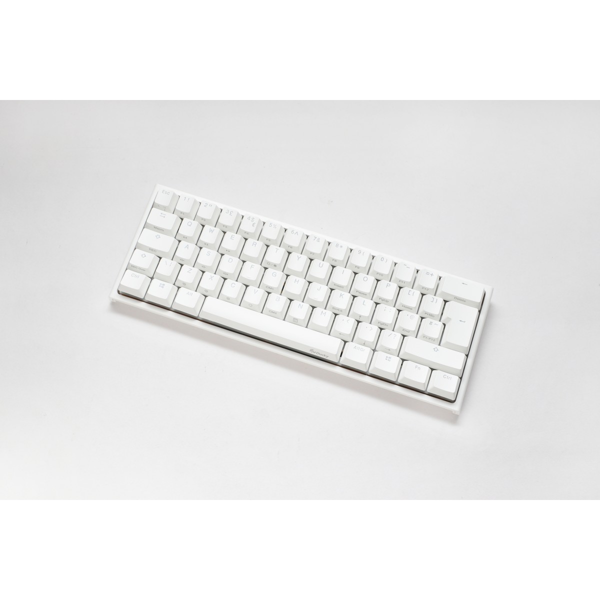 Ducky One 2 Pro Mini 60% Mechanical Keyboard MX Cherry Brown Switch White Frame