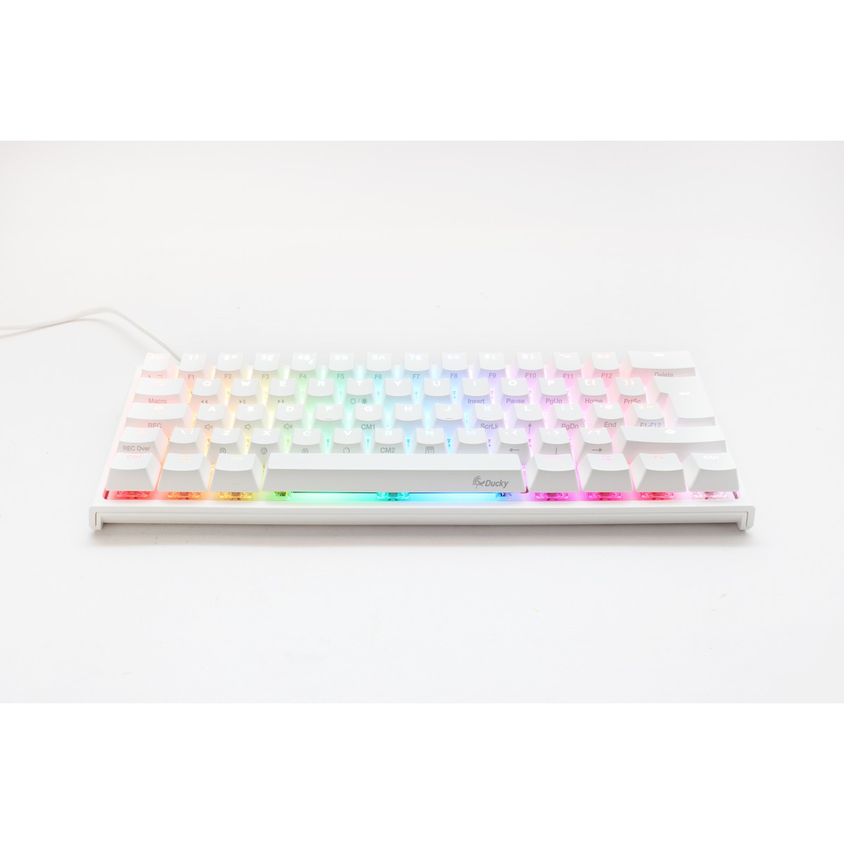 Ducky One 2 Pro Mini 60% Mechanical Keyboard MX Cherry Brown Switch White Frame