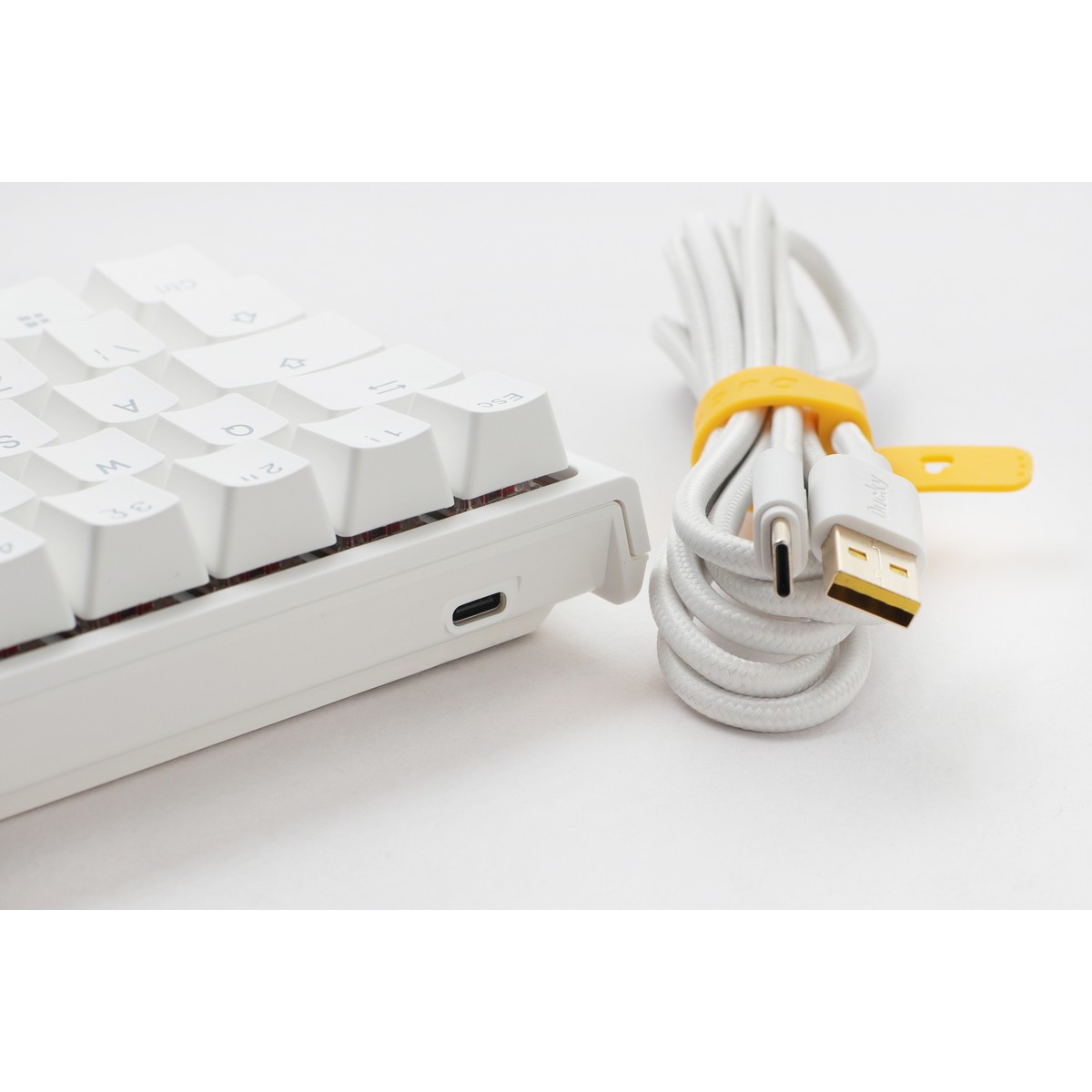 Ducky One 2 Pro Mini 60% Mechanical Keyboard MX Cherry Brown Switch White Frame