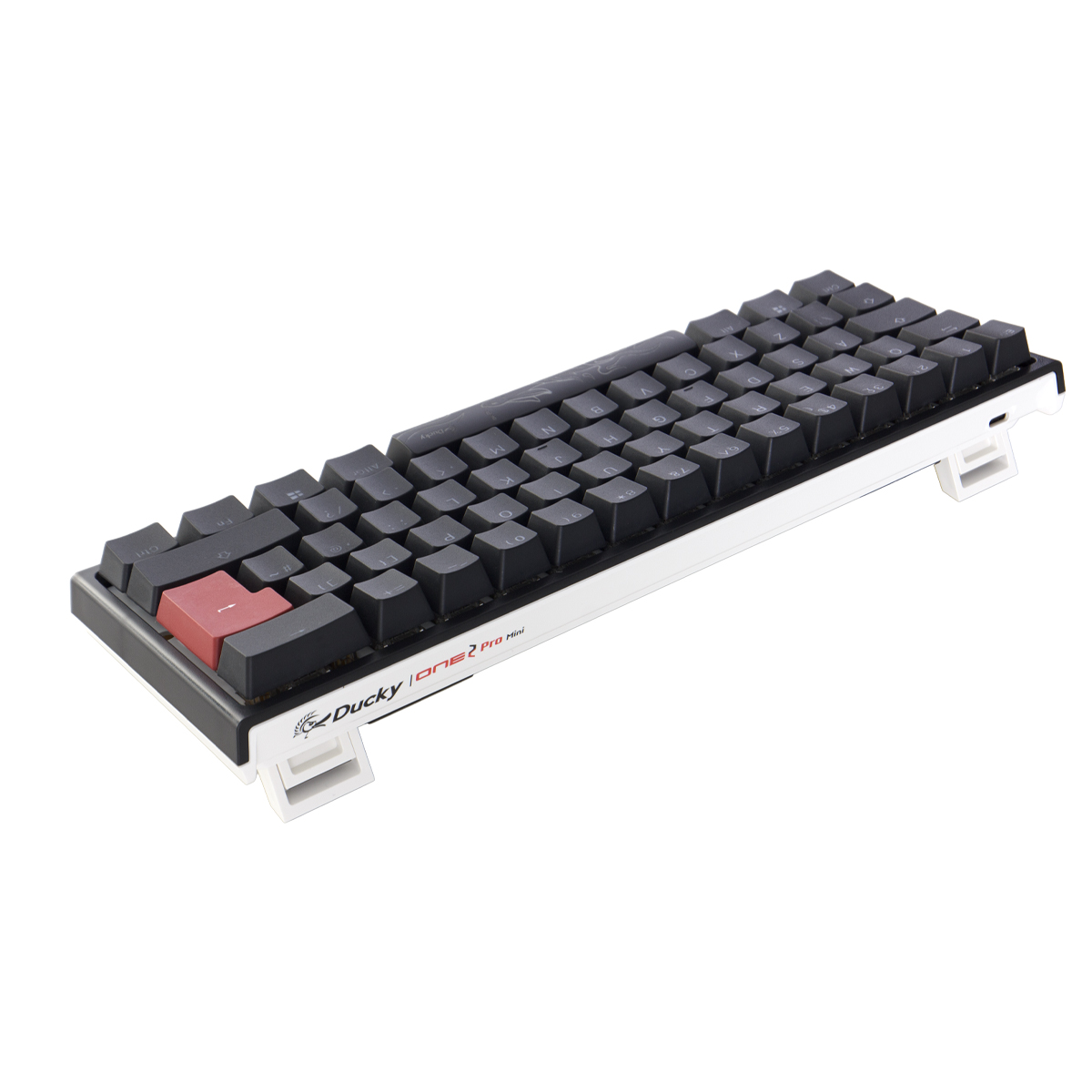 Ducky One 2 Pro Mini 60% Mechanical Gaming Keyboard Black MX Cherry Silver