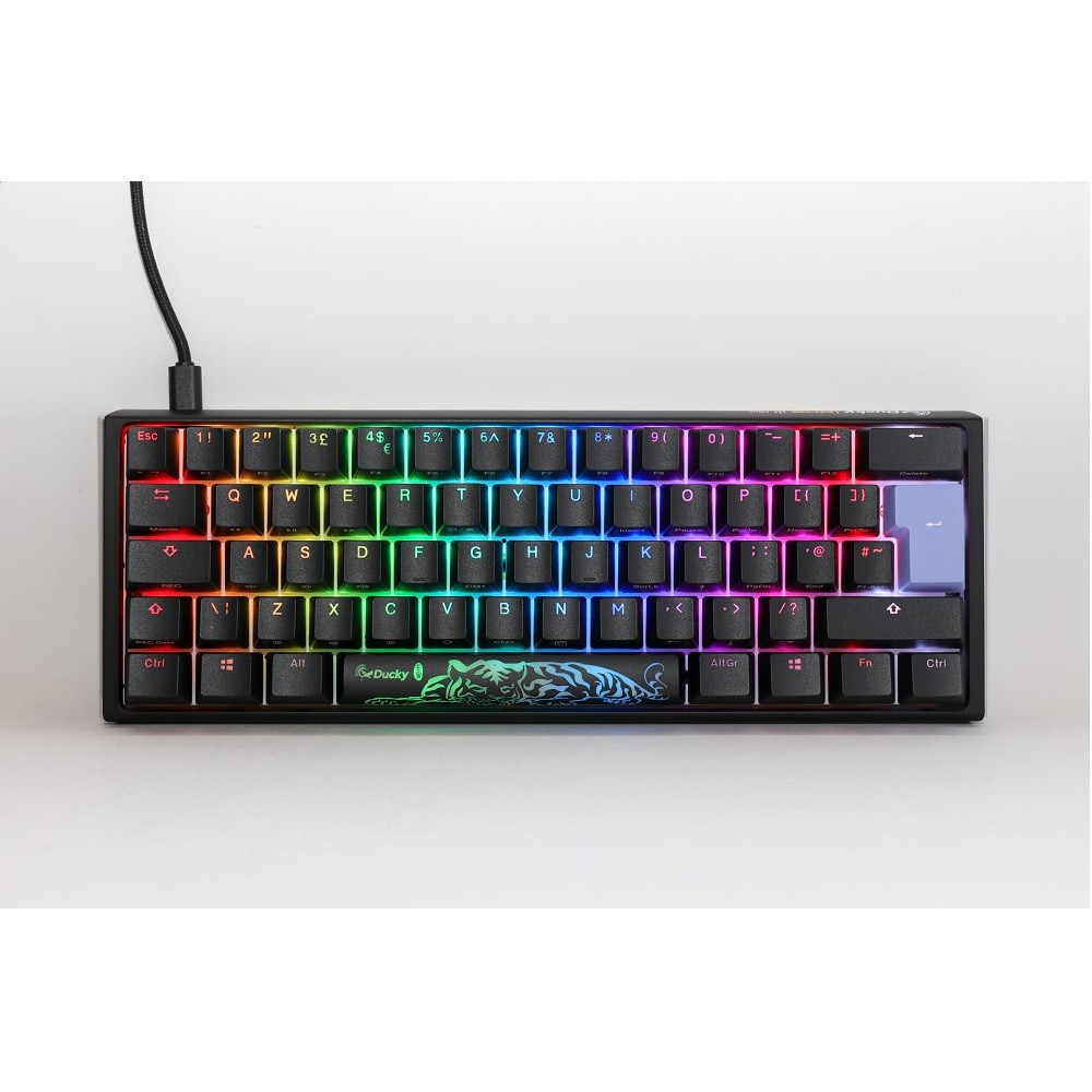 Ducky One 3 Classic 60 USB RGB Mechanical Gaming Keyboard Cherry Black Black UK