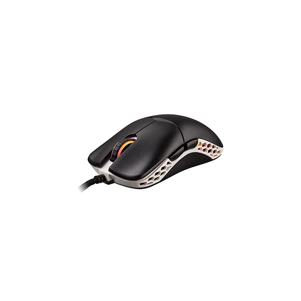 Ducky Feather Black & White Omron D2FC-F-K 60M RGB Lightweight USB Gaming Mouse