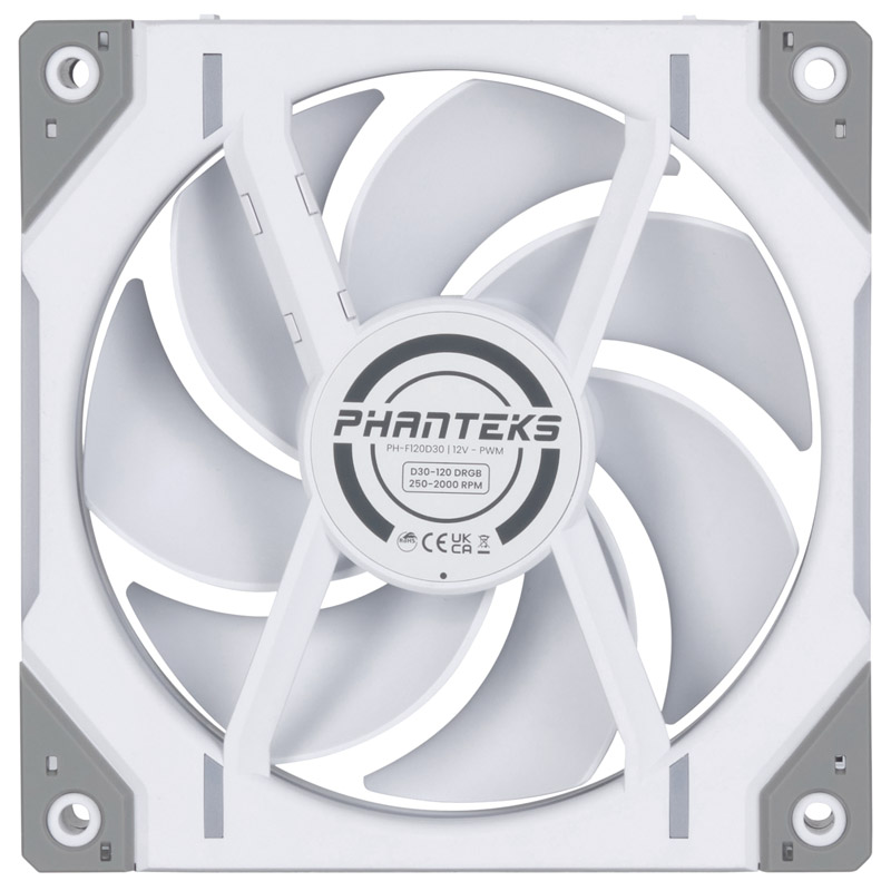 Phanteks D30 120mm&nbsp;DRGB PWM Triple Fan Pack - White