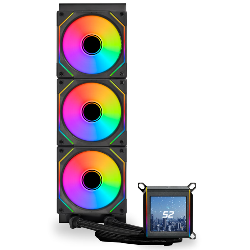 Lian Li Galahad II LCD SL-INF AIO 360mm Performance ARGB CPU Water Cooler Black