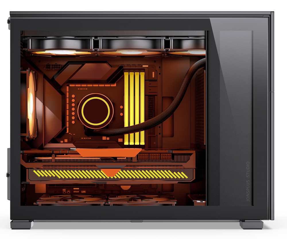 Jonsbo D31 Mesh Micro-ATX PC Case - Black, Tempered Glass