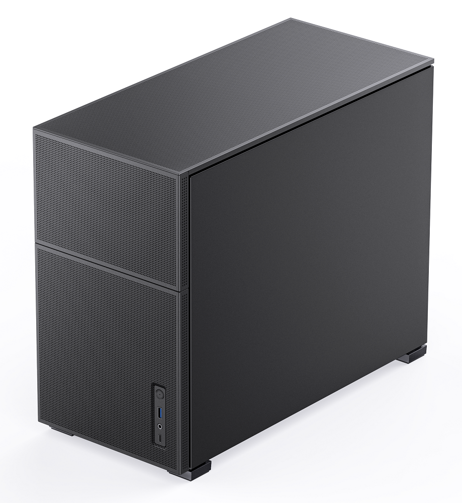 Jonsbo D31 Mesh Micro-ATX PC Case - Black, Tempered Glass