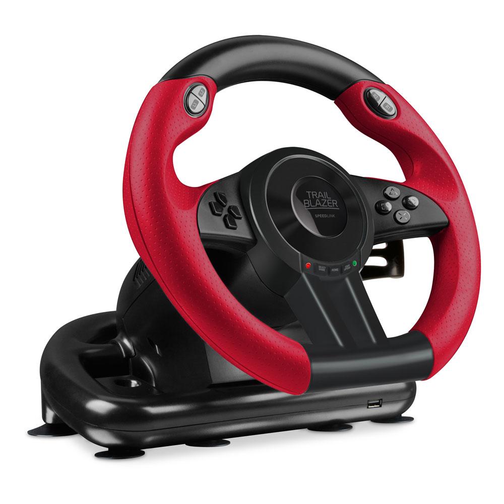 SPEEDLINK Trailblazer Vibration Effect Racing Wheel & Pedals for