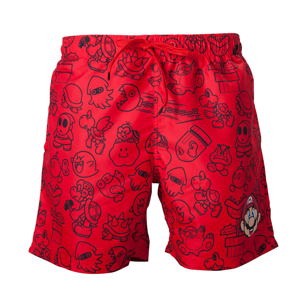 mario brothers swim trunks