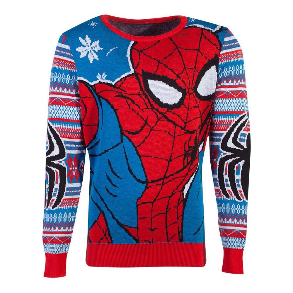 boys spiderman christmas jumper