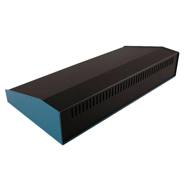 Hammond 1456PG4BKBU Sloped Enclosure 189x356x107mm Aluminium Blue/Black