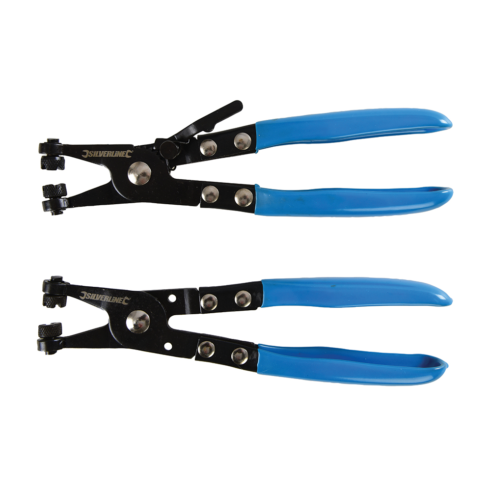 Silverline Hose Clamp Plier Set 2 pieces 220mm / 81/2" eBay