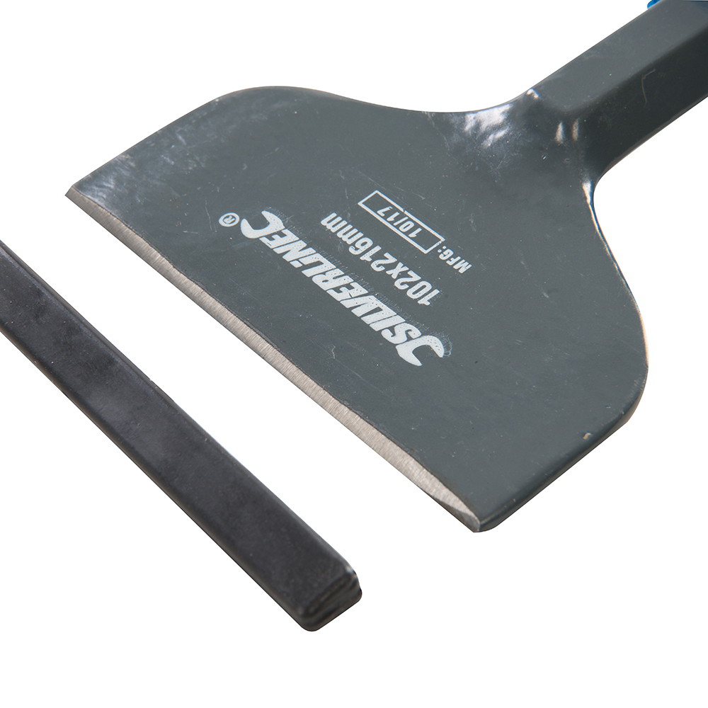 Silverline Bolster Chisel With Guard 100 X 216mm eBay