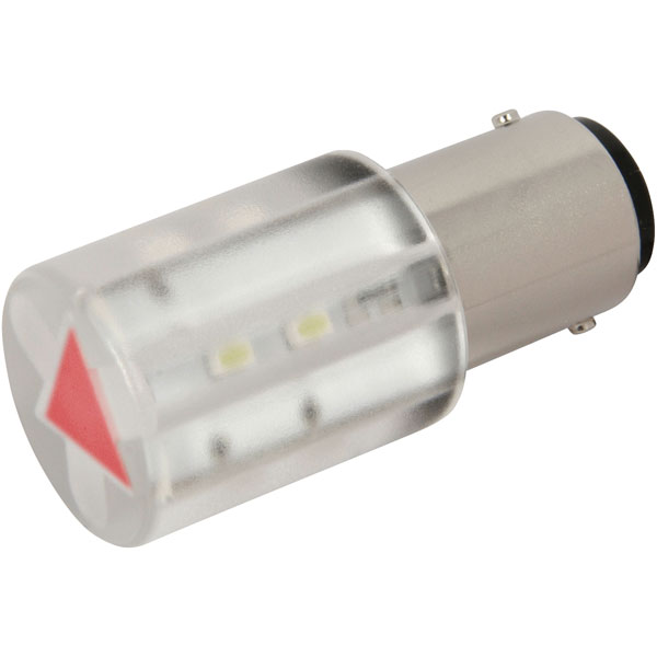 CML 18560352 LED Lamp BA15d Yellow 24V AC/DC 400 mcd