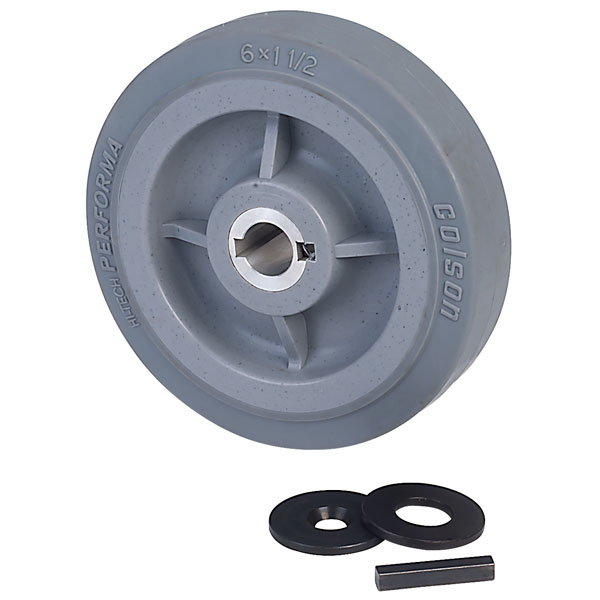 Ampflow 6" HighTraction Drive Wheels with 3/4" Keyed Hubs eBay