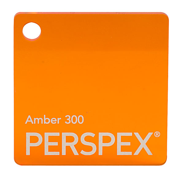 Feuille acrylique en plongeur Perspex 600 x 400 x 3 mm Ambre transparent