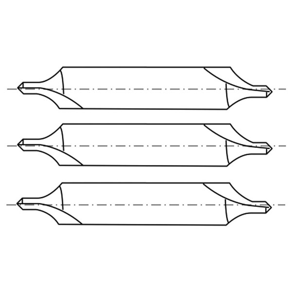 Set di punte centrali a tre pezzi Proxxon 24630