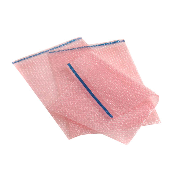 Antistat 004-0013F Sac à bulles antistatique rose 130 x 185 mm - Paquet de 10