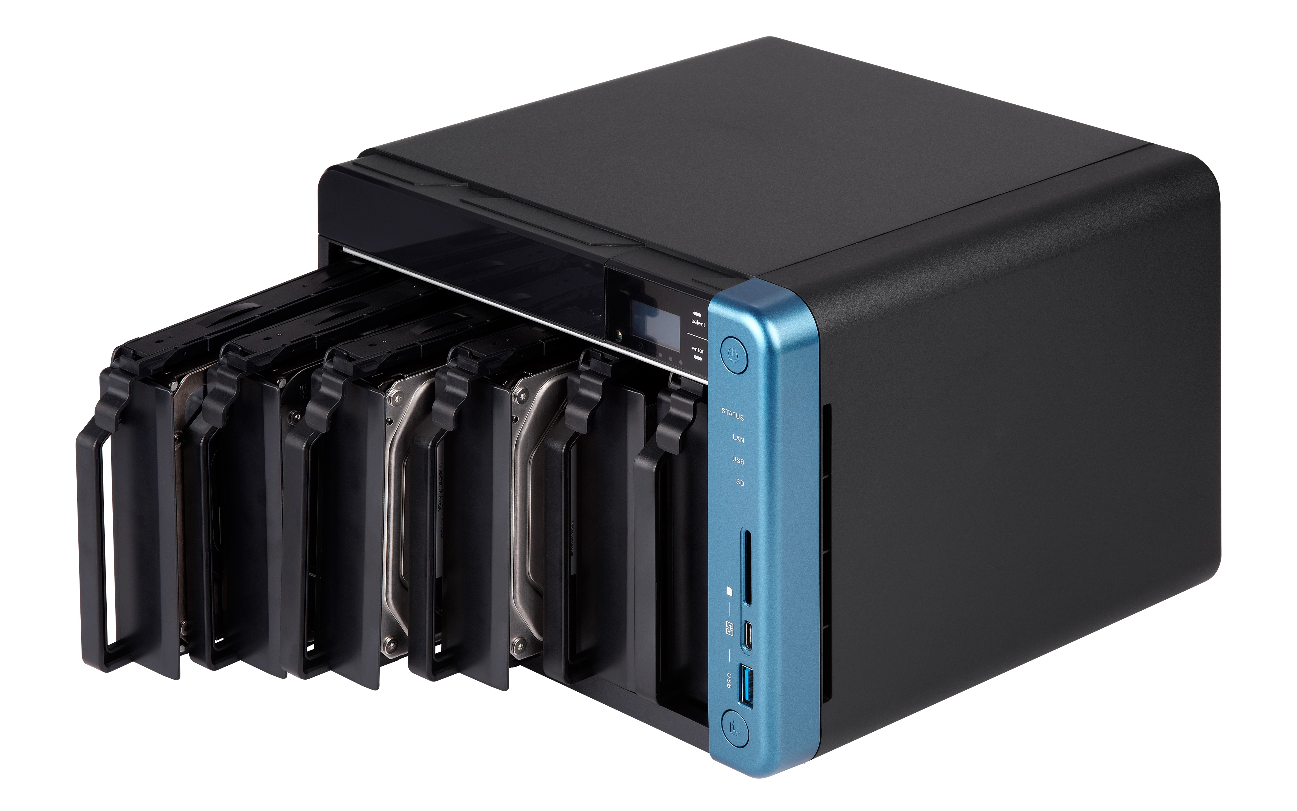 QNAP TS-653B-8G 24TB (6 X 4TB WD RED) 6 Bay NAS With 8GB RAM TS-653B-8G/24TB-RED