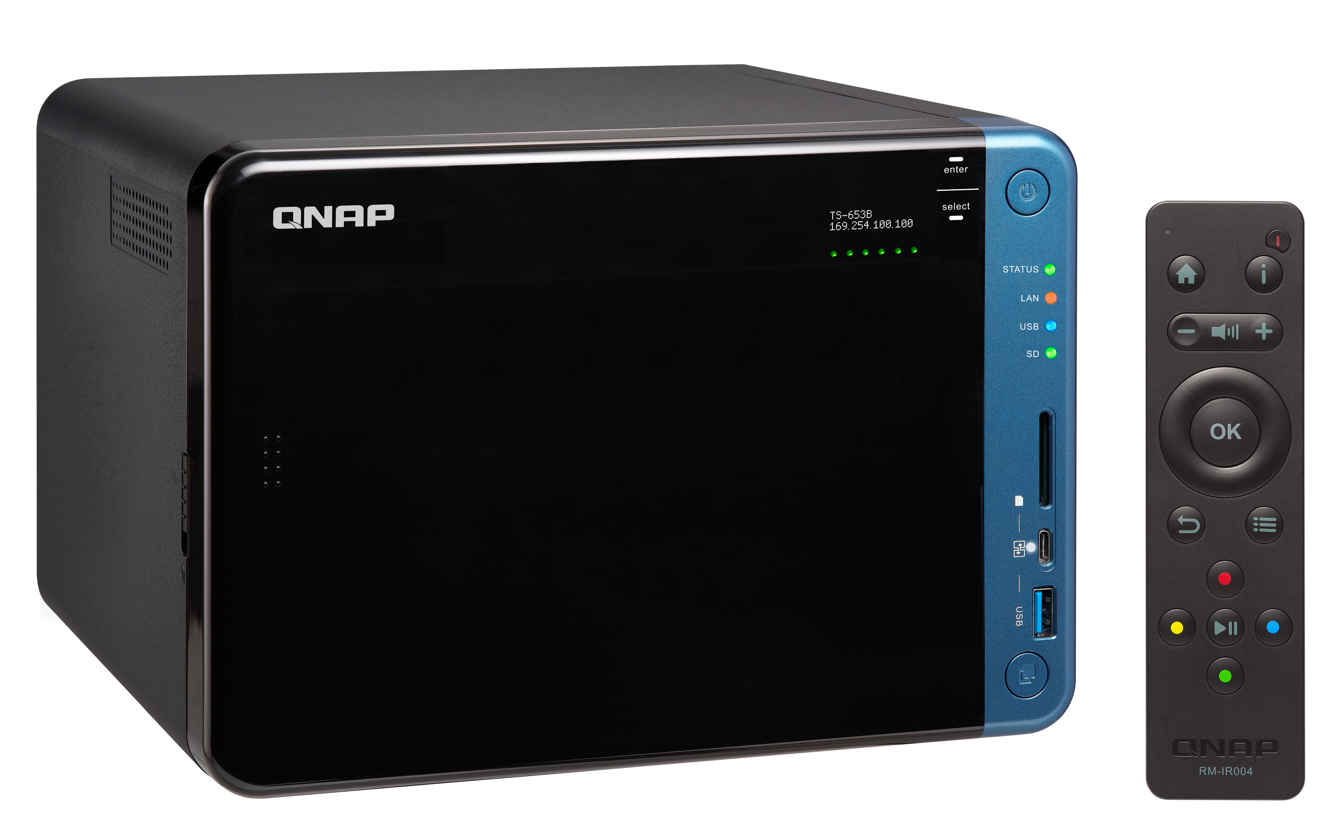 QNAP TS-653B-8G 24TB (6 X 4TB WD RED) 6 Bay NAS With 8GB RAM TS-653B-8G/24TB-RED