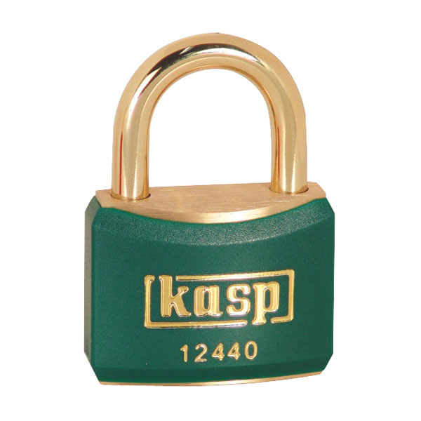 Lucchetto Kasp K12440GREA1 in ottone - 40 mm - Arco in ottone - Verde - KA24403