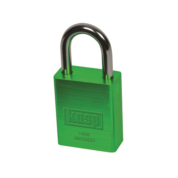 Lucchetto Kasp K14040GRED in alluminio massiccio da 40 mm - verde
