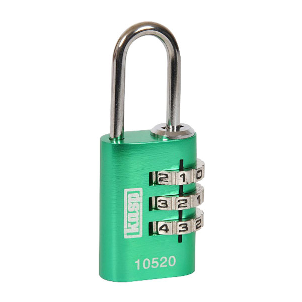 Lucchetto Kasp K10520GRED con combinazione in alluminio 20mm Verde