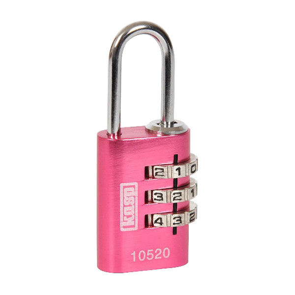 Lucchetto Kasp K10520PIND con combinazione in alluminio 20mm Rosa