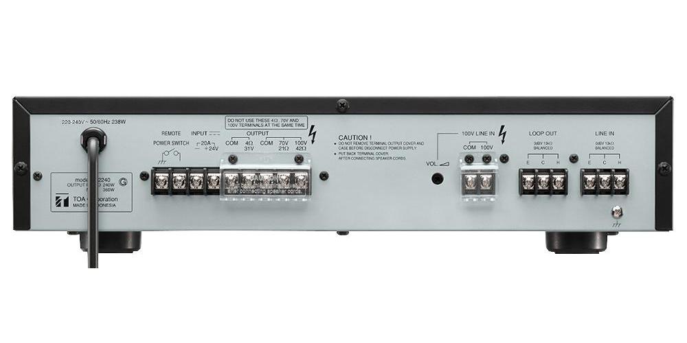 P2240 TOA Electronics Amplifier , Line Booster , 100V , 240W eBay