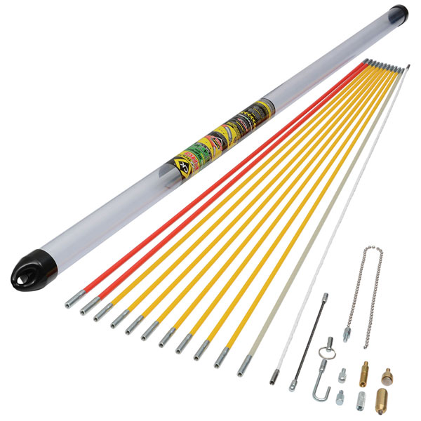 CK Tools T5422 MightyRod PRO Cable Rod Super Set 12m