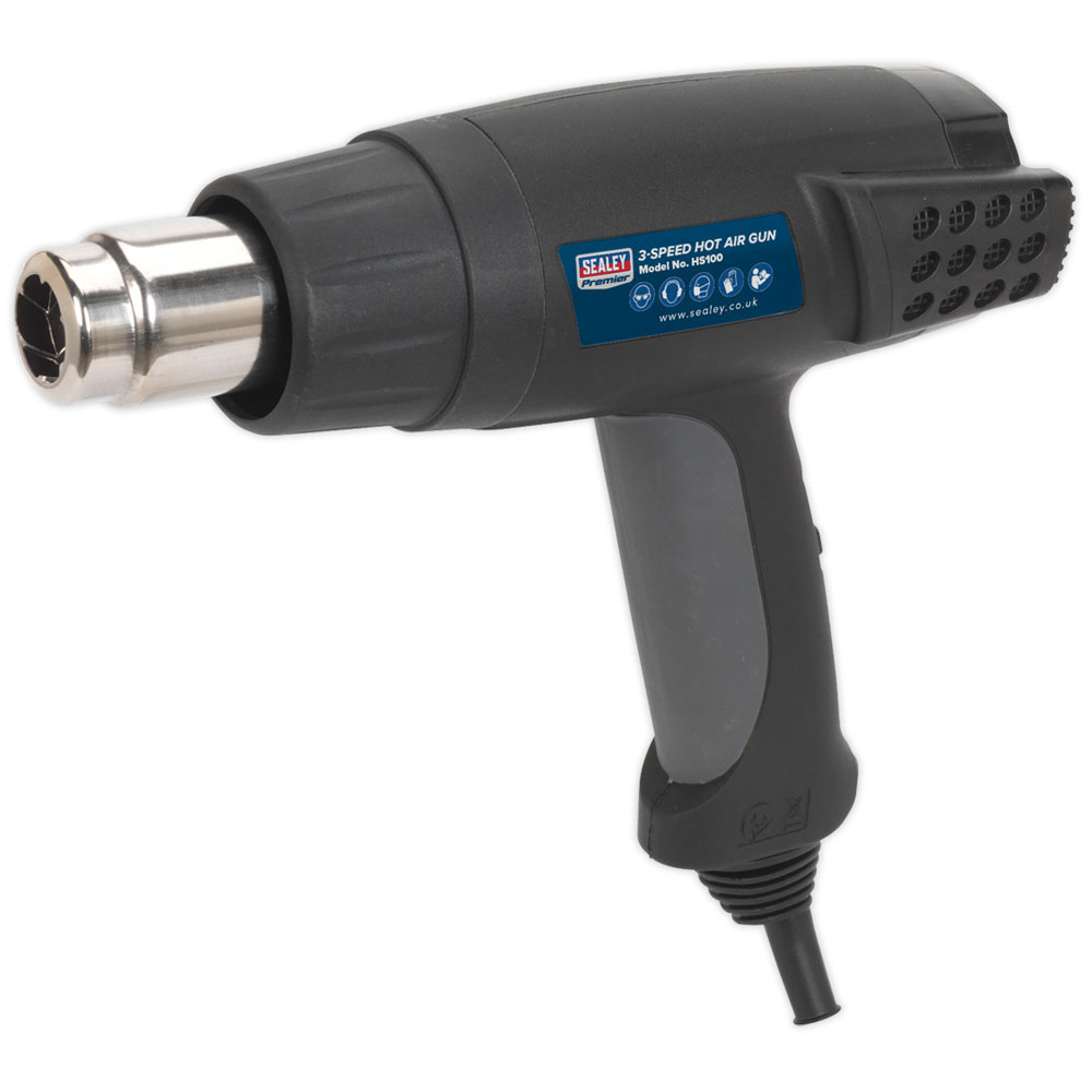 Pistola ad aria calda Sealey HS100 2000W 3 velocità 50/420/650ºC