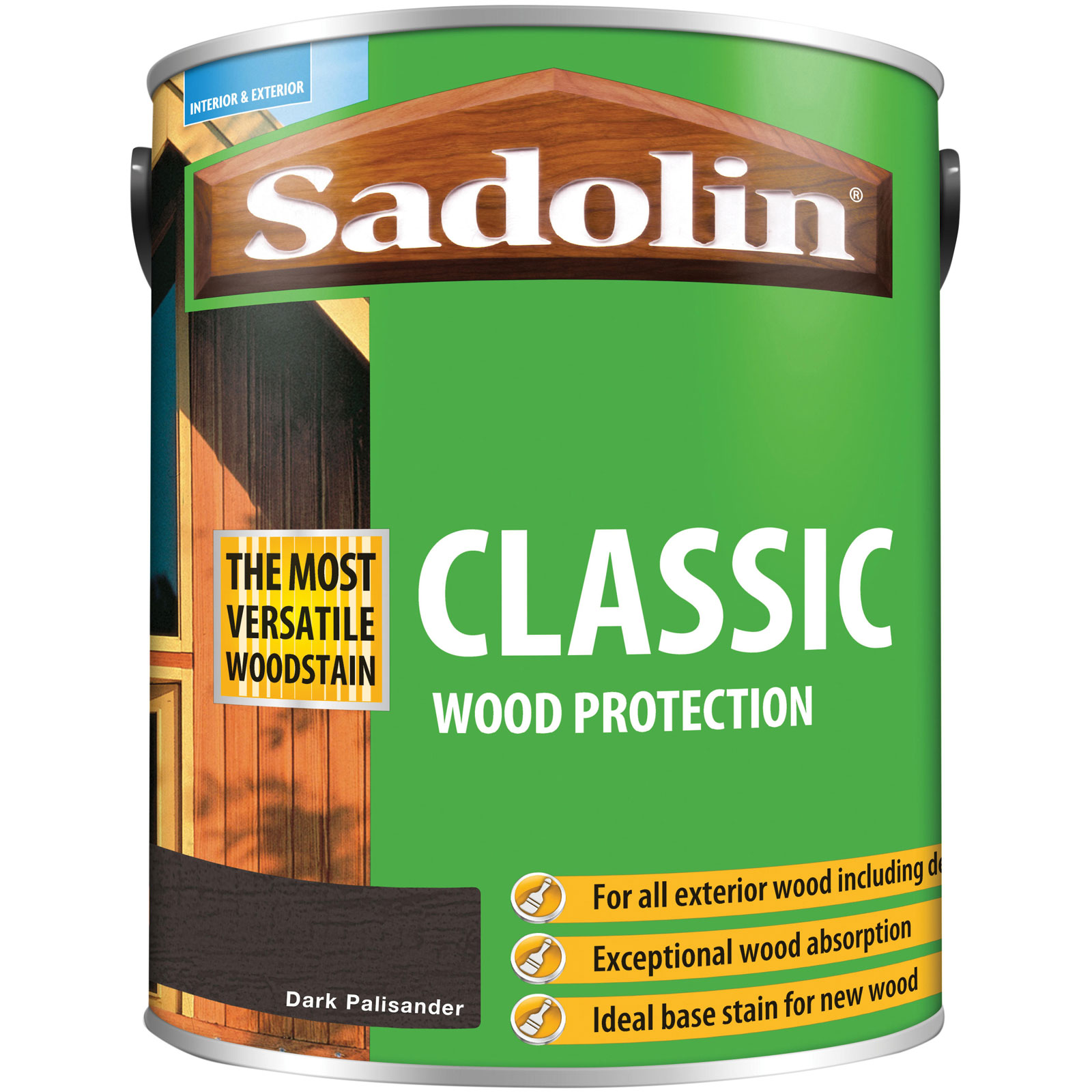 Sadolin 5028477 Classic Wood Protection Palissandro Scuro 5 litri