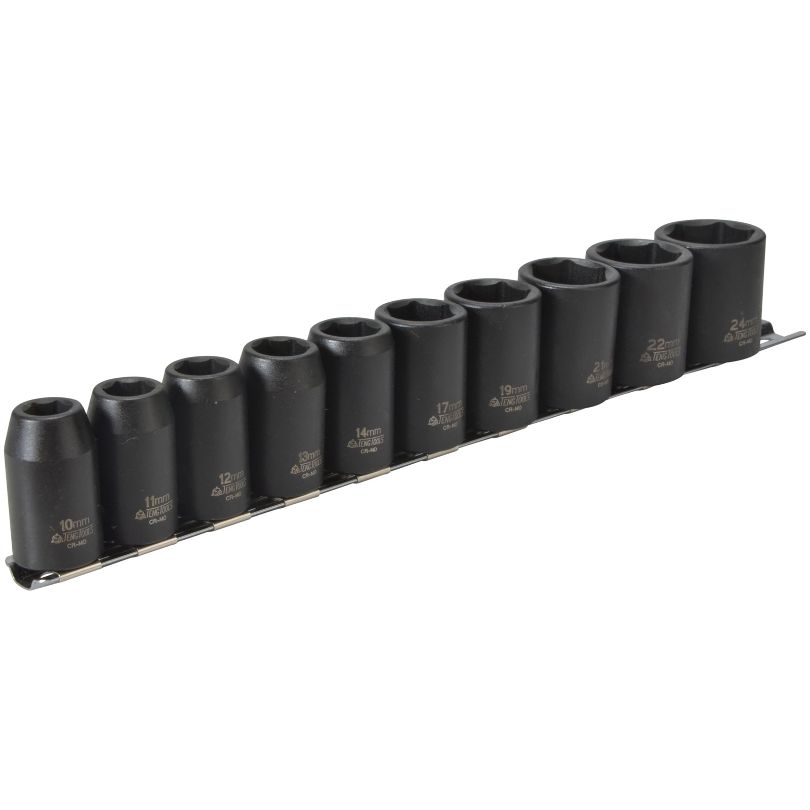 Teng 9121 Impact Socket Set of 10 Metric 1/2in Drive