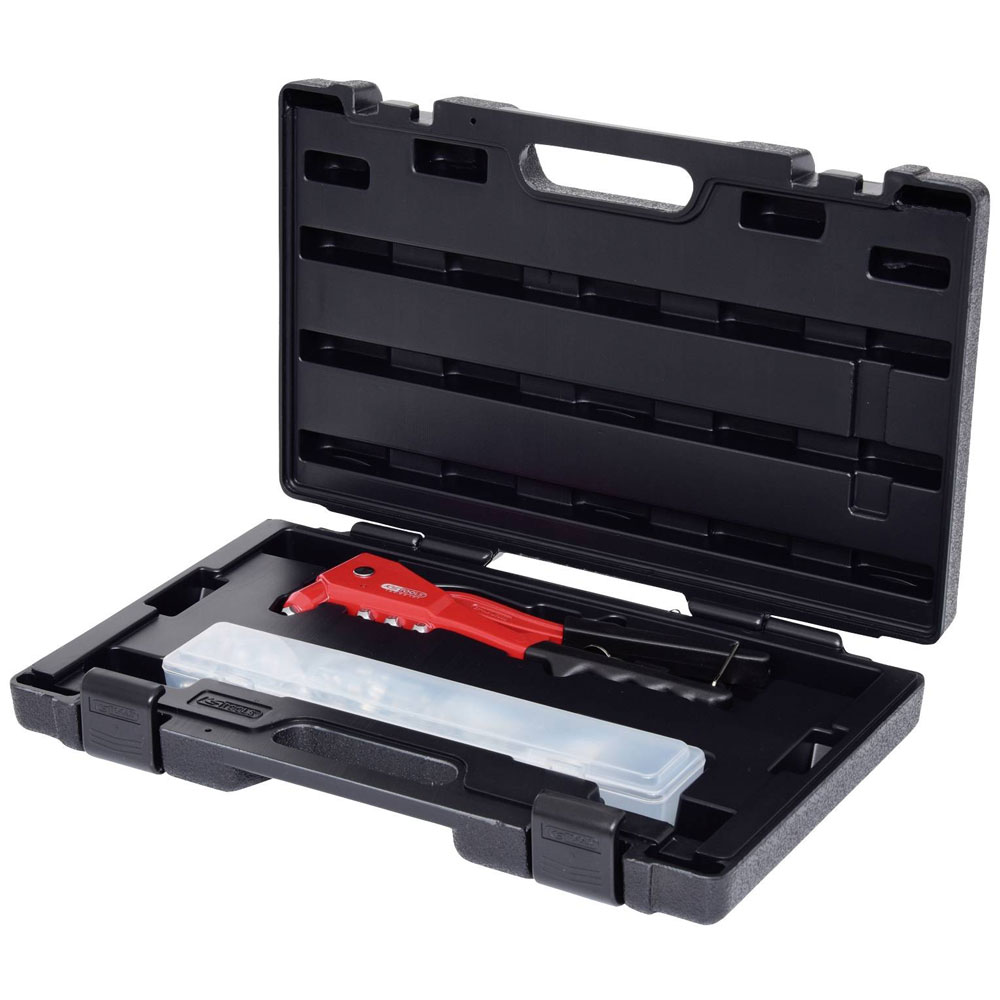 Strumenti KS 150.9520 Set di strumenti rivettiti a mano+200 rivetti, 205 pezzi