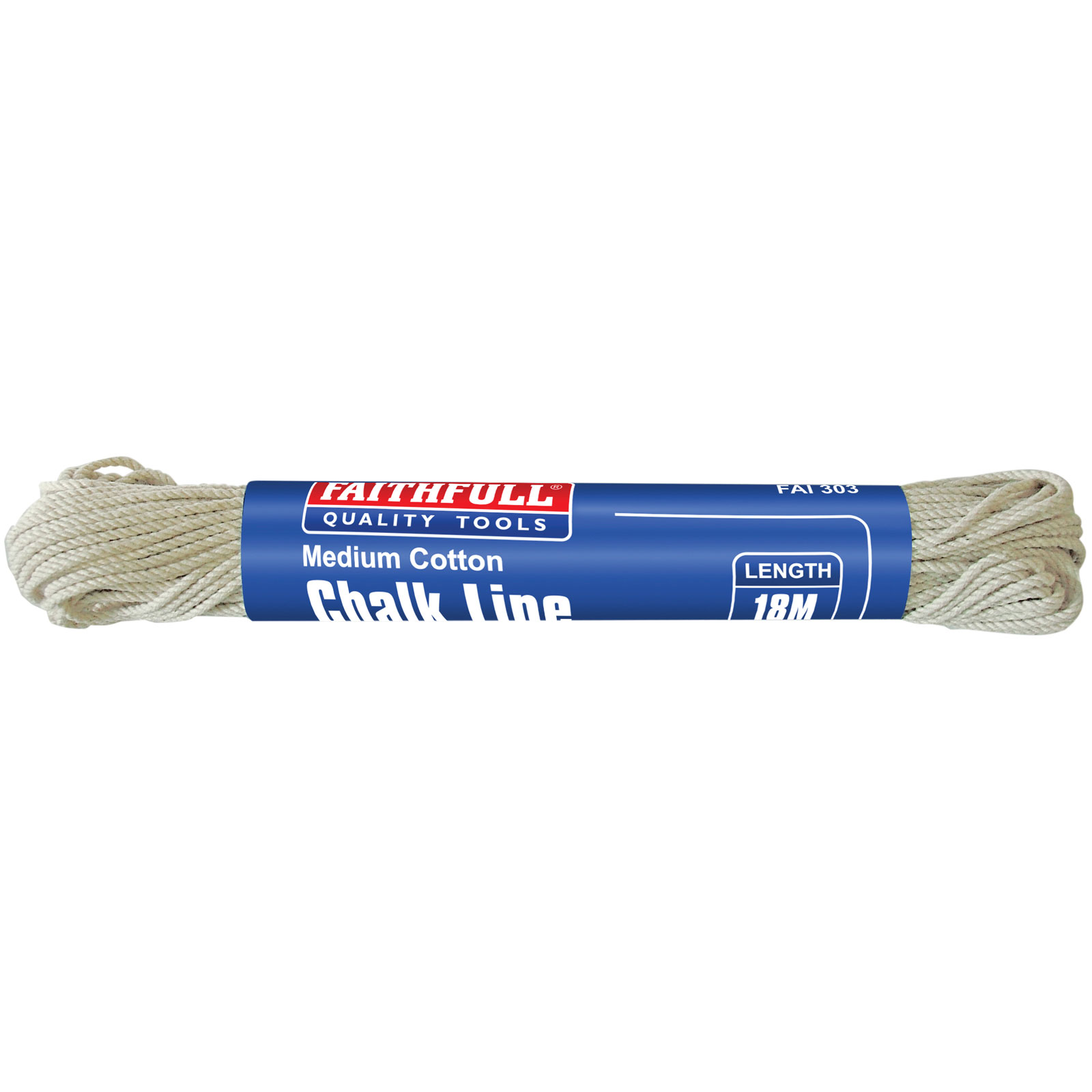 Faithfull 303 Linea di gesso in cotone medio 18 m (scatola 12)
