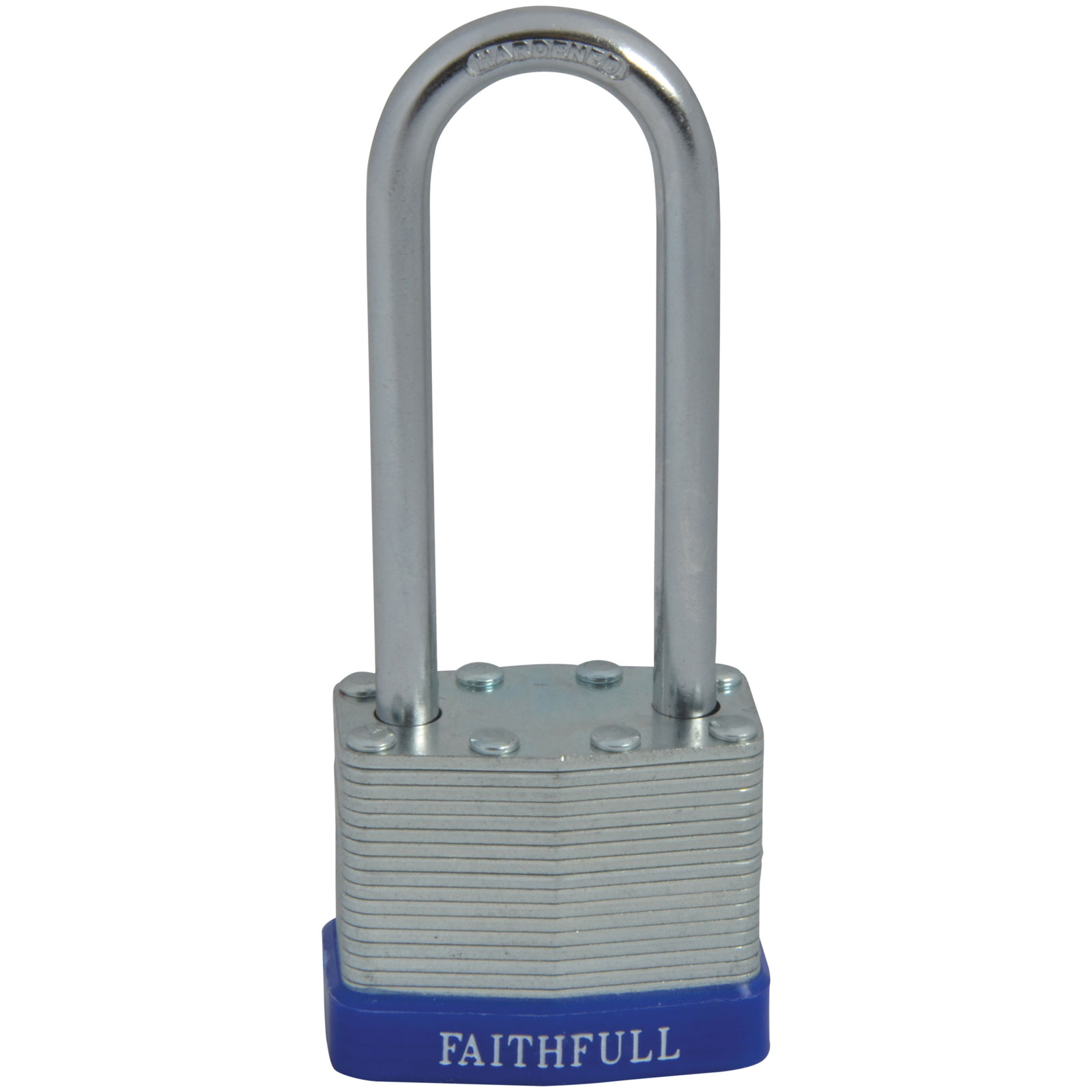 Lucchetto Faithfull QC0140-LS in acciaio laminato, arco lungo 40 mm, 3 chiavi