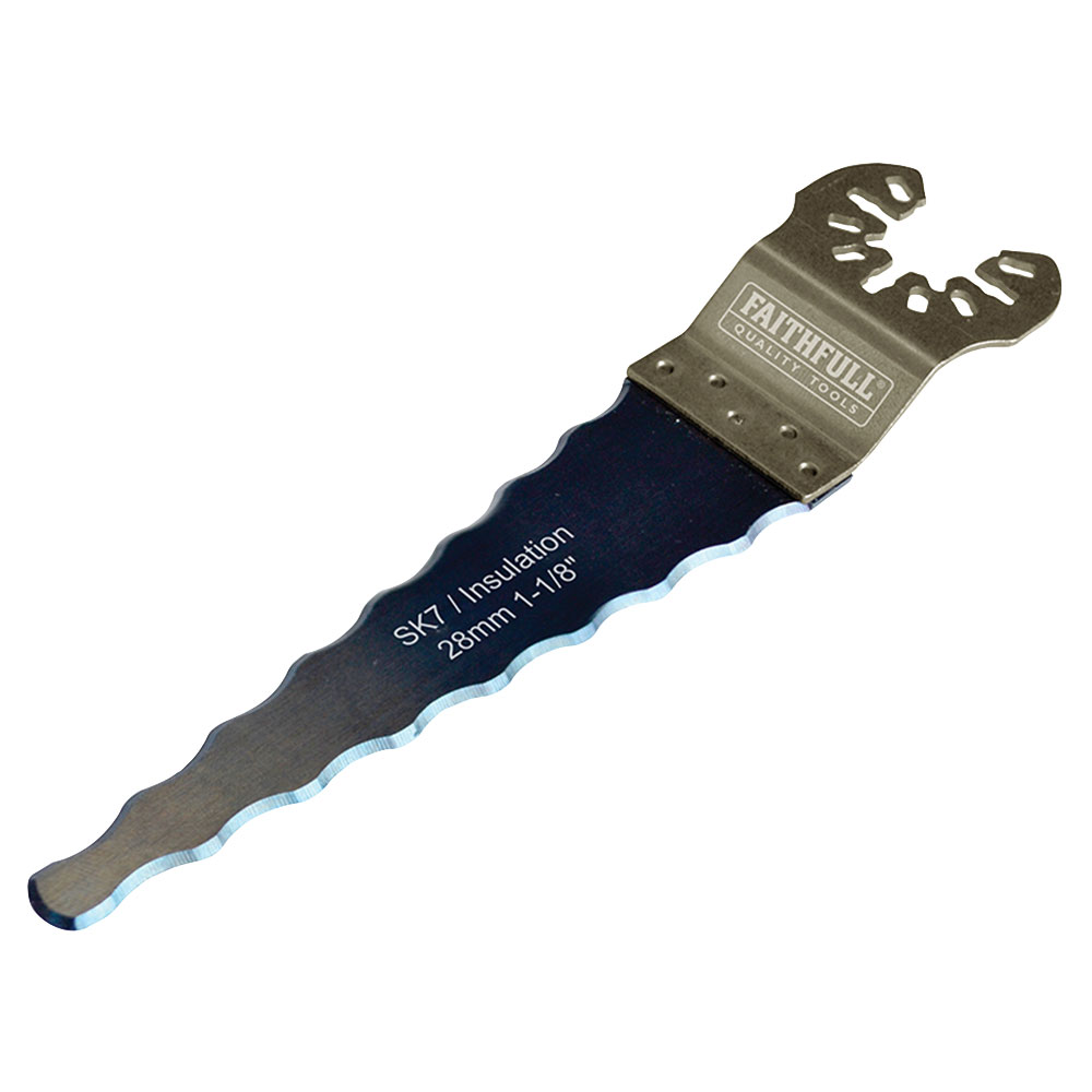 Faithfull FAIMFWAVY SK7 Wavy Edge Insulation Cutter Blade 100mm