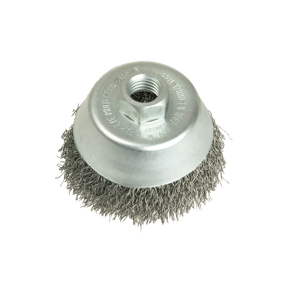 Lessmann 421.167 Spazzola a tazza 60 mm M14, filo di acciaio 0,35