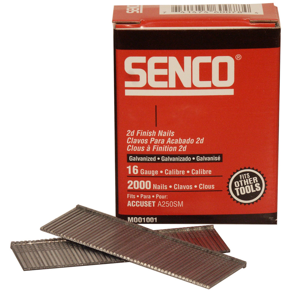 Senco RX23EAA Straight Brad Nails Galvanised 16G x 55mm (Pack 2000)