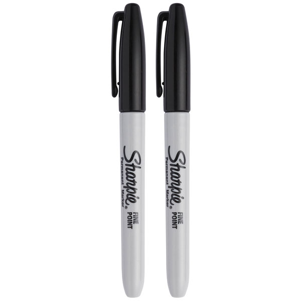 Sharpie® 1985860 Rotulador permanente punta fina negro (paquete 2)