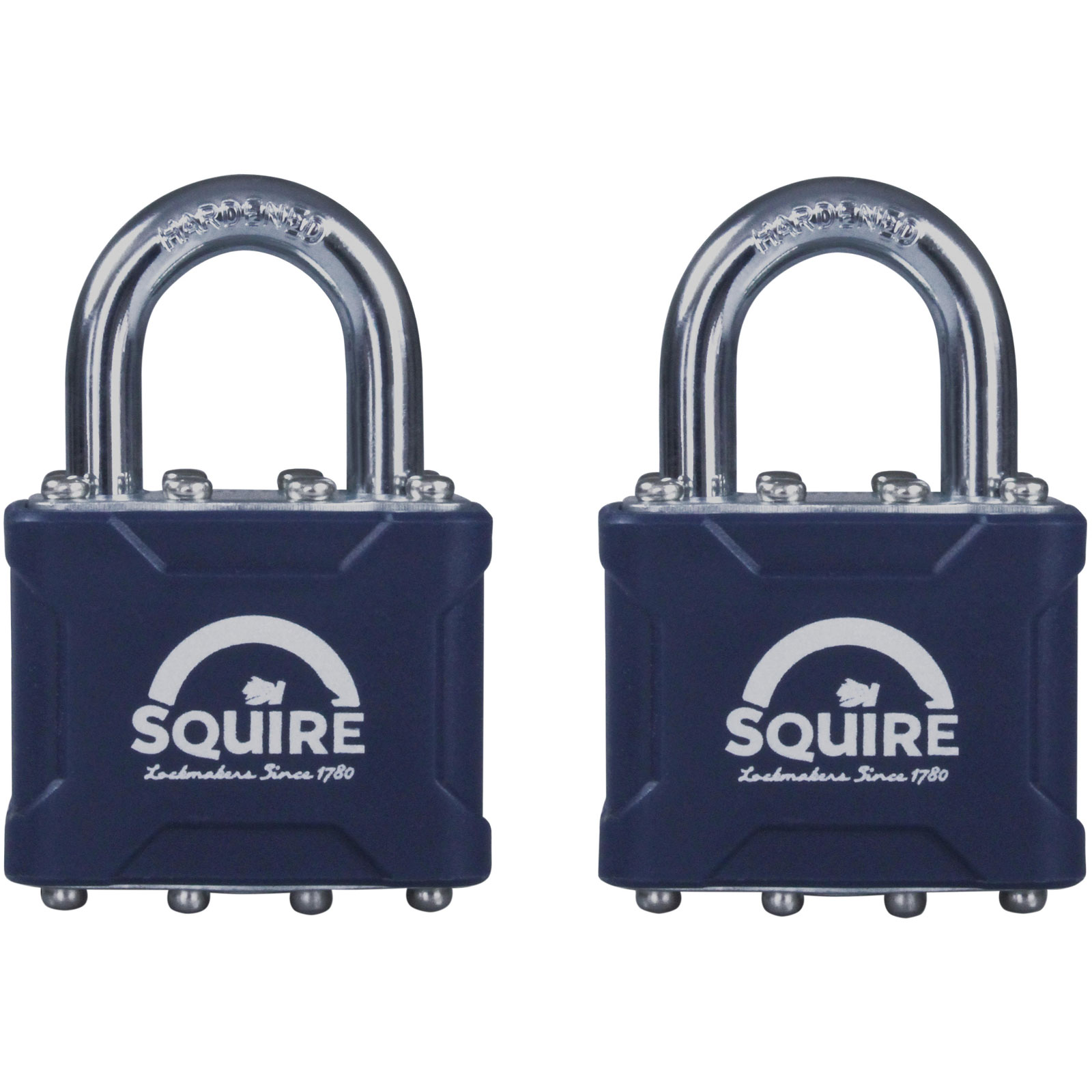 Squire 35T Stronglock Card (2) Lucchetti con grillo aperto da 38 mm con chiave