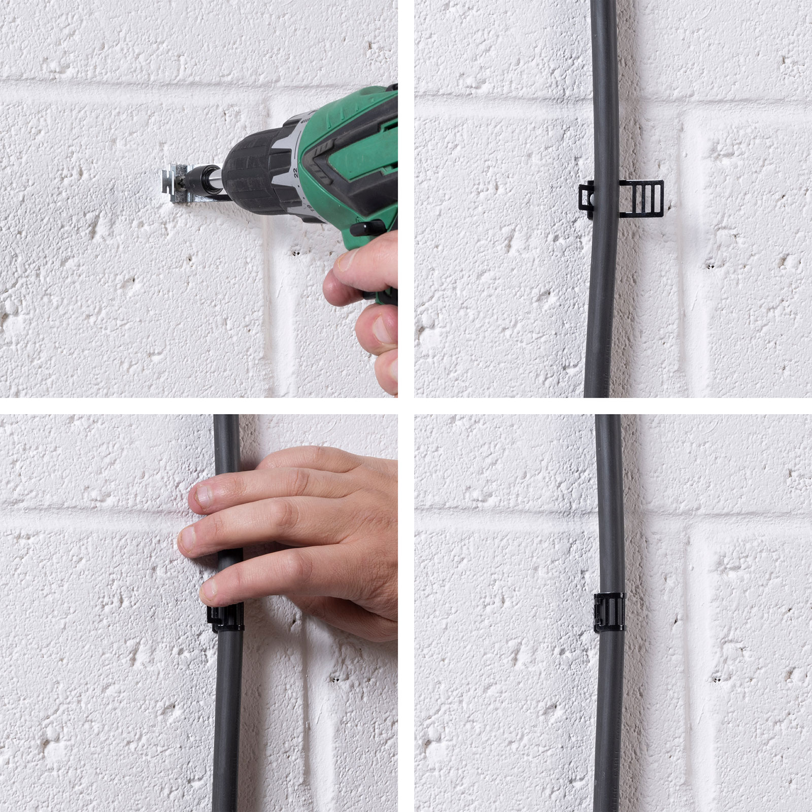 D-Line EVFIX10B EV Fixing Pack 10-17mm Black. Bag of 20 & 1 x 5mm SDS Bit