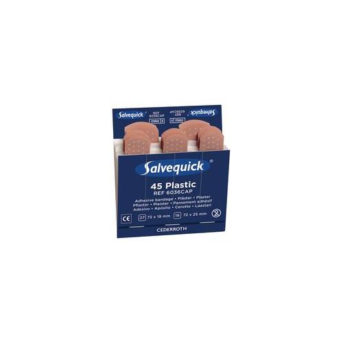 6036CAP Cedorroth Pilferproof Pflaster, Nachfüllpackung mit 45 Stück