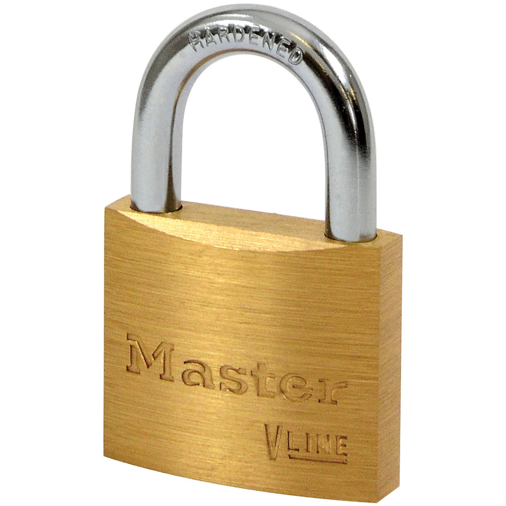 Master Lock 4140KA-4232 Lucchetto V Line in ottone da 40 mm - Chiave uguale 4232
