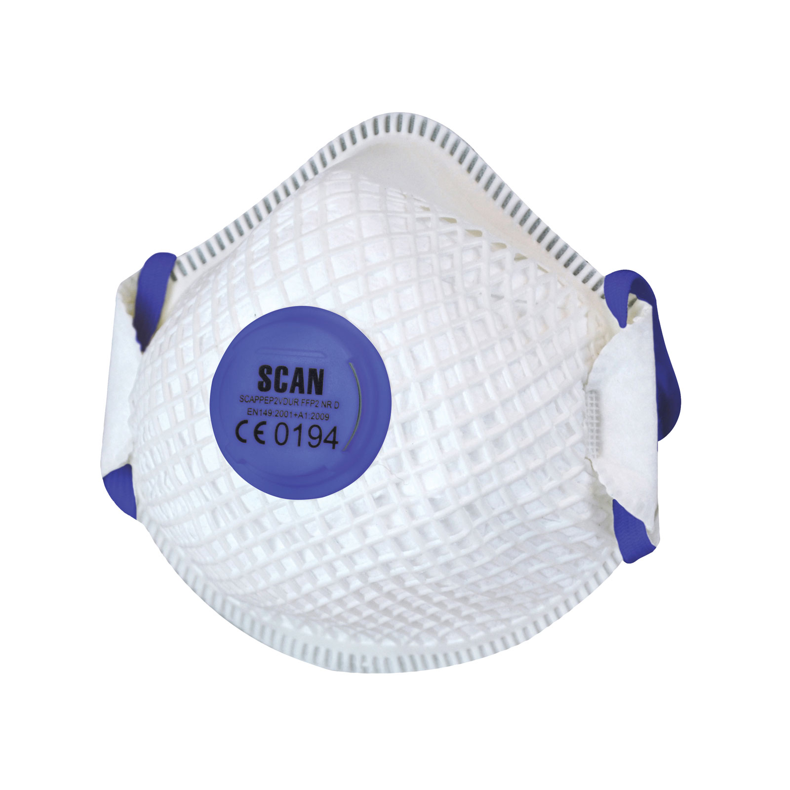 Scan 2ECT35 Moulded Duranet Disposable Mask FFP2 (Pack of 2)