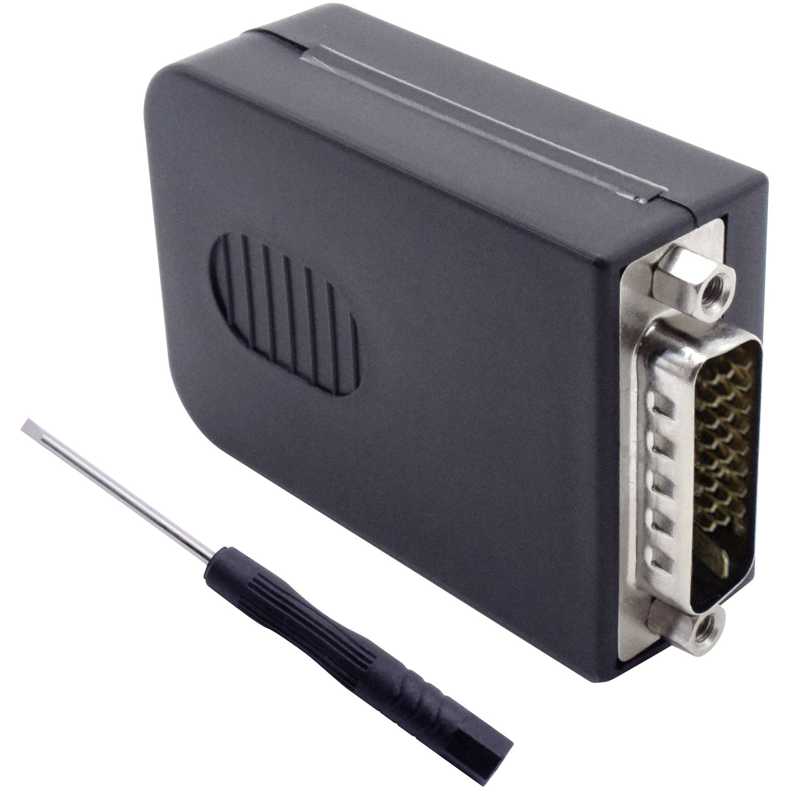 Quadrios 2001C225 Connecteur DVI Prise 26 Broches Droit Noir 1 Pc