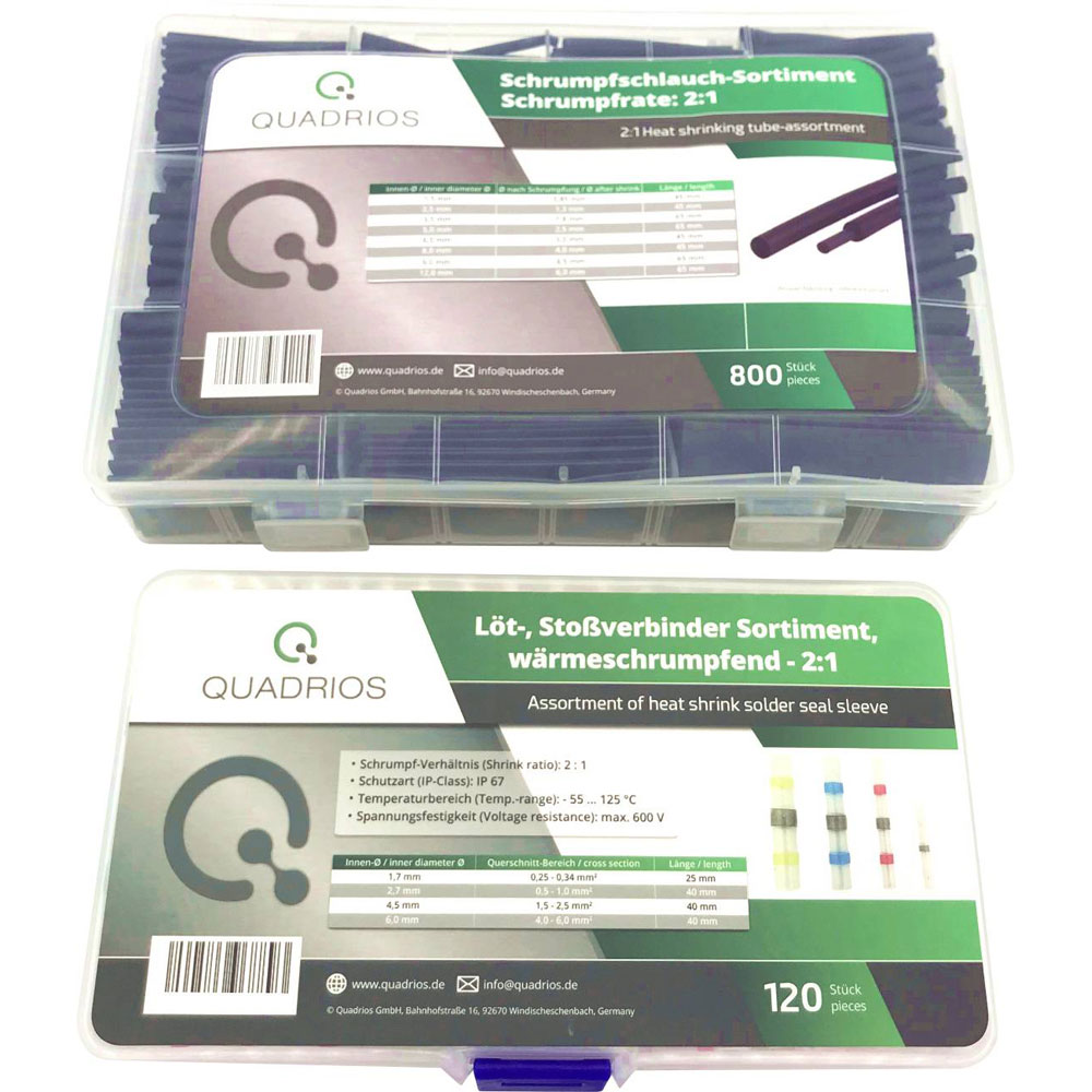 Quadrios 2107C406 Kit de connecteur 920 PCS isolés 0,25-6 mm² étanche
