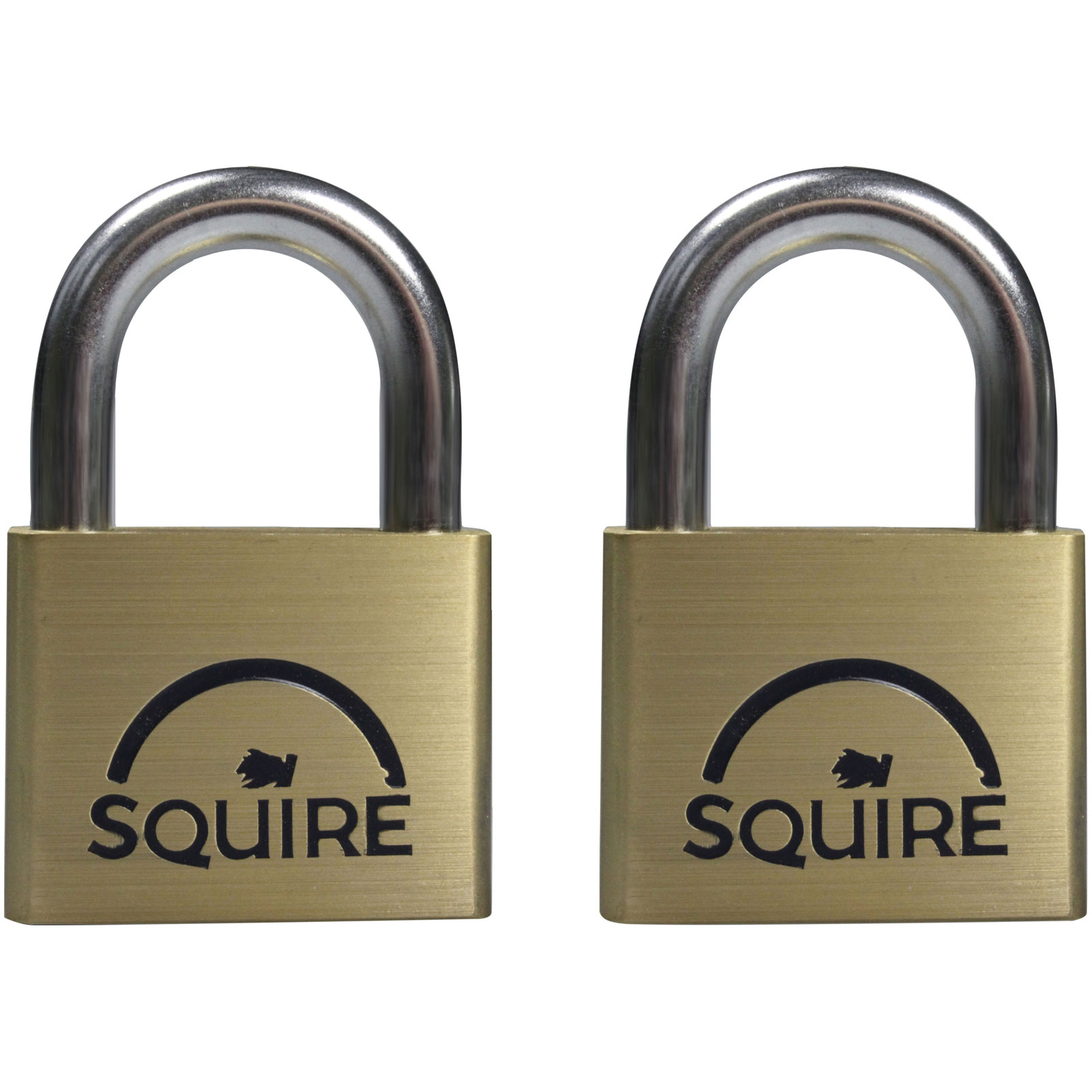 Lucchetti Squire LN4T Lion in ottone a 5 pin 40 mm, confezione doppia (2 x LN4KA)