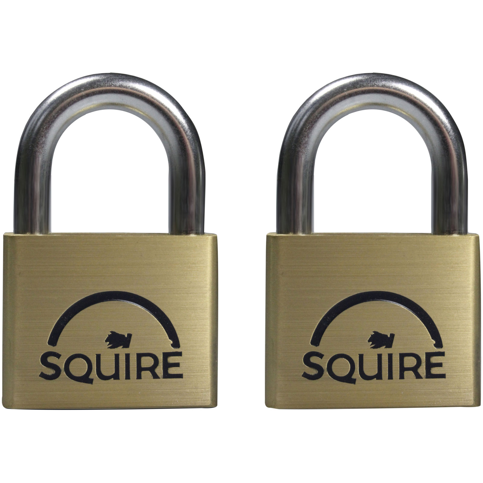 Squire LN5T 2 X LN5KA LN5T Lucchetti Lion in ottone a 5 pin, 50 mm, confezione doppia