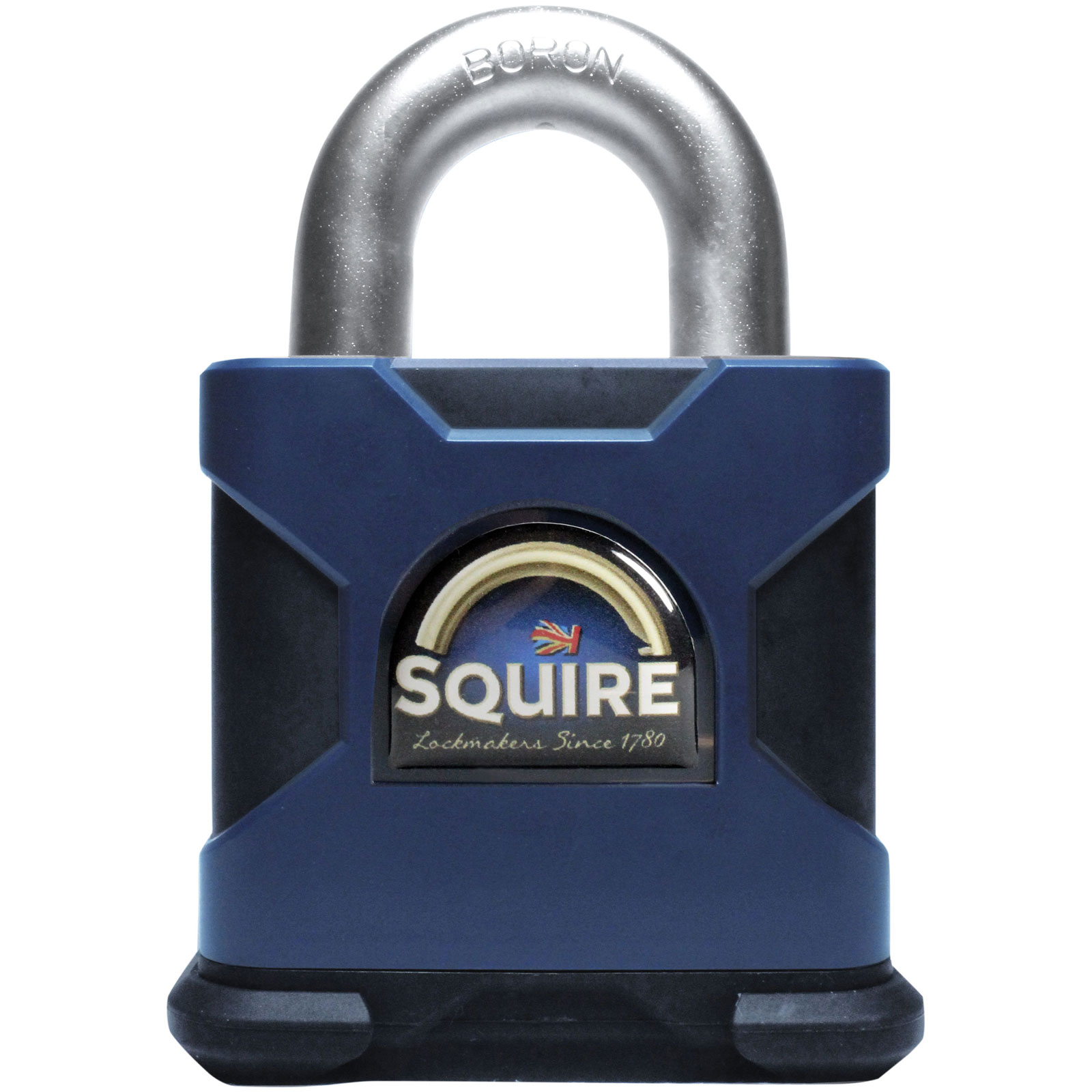 Lucchetto Squire SS80S Stronghold in acciaio massiccio 80 mm CEN6 in scatola